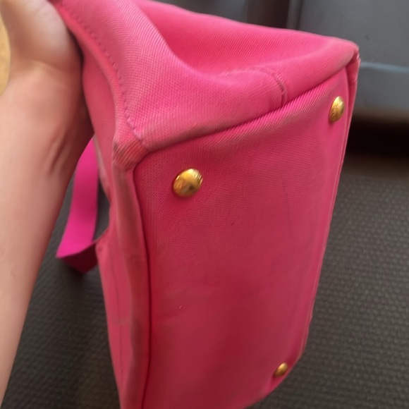 ❤️NOT FOR SALE❤️ Pink Small Prada Canapa - Picture 4 of 10